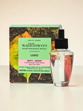 Bath & Body Works Wallflowers Refill Leaves Fall Refills 2 Pack NWT